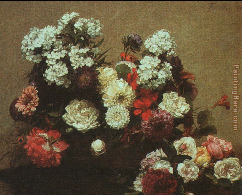 Henri Fantin-Latour Still Life with Flowers 1881